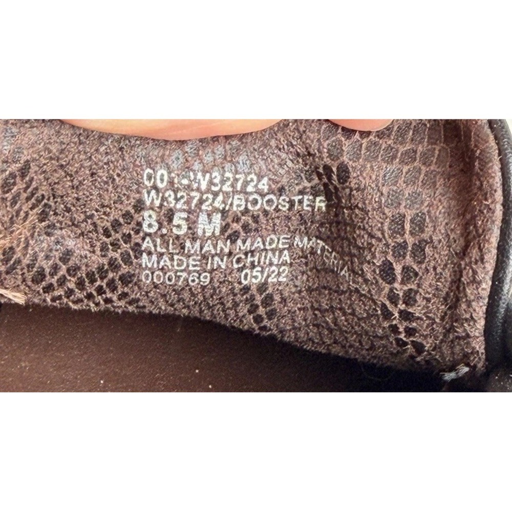 White Mountain Booster Chain Lug Sole Heeled Loafers Black Women's 8.5 - Picture 6 of 11